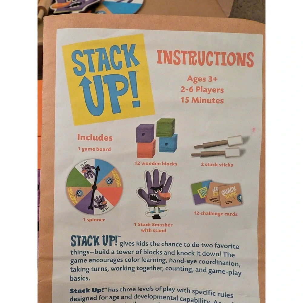 STACK UP! A Cooperative Block Game for kids